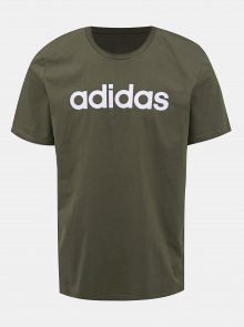 Khaki pánské tričko s potiskem adidas CORE Lin