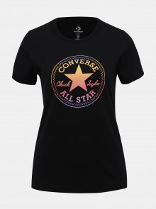 Černé dámské tričko s potiskem Converse