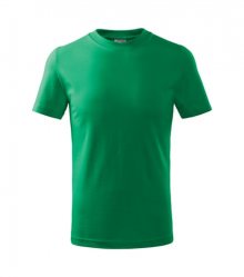 Dětské tričko Basic - Středně zelená | 122 cm (6 let)
