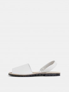 Bílé kožené sandály Tamaris