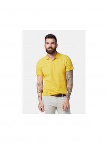 Žluté pánské basic polo tričko Tom Tailor