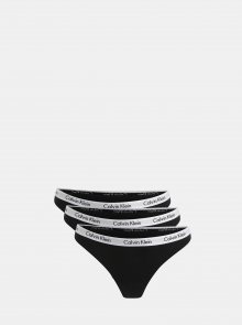 Sada tří tang v černé barvě Calvin Klein Underwear