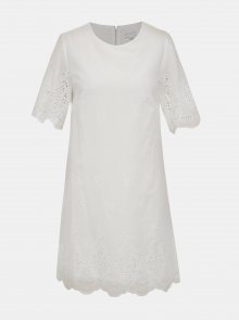 Bílé šaty s madeirou Apricot