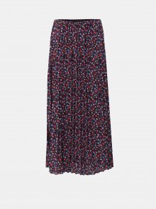 Modro-růžová plisovaná květovaná maxi sukně ONLY Phoebe
