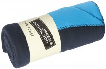 Fleece deka 150x170 cm JN952 - Tmavě modrá / aqua | 150 x 170 cm