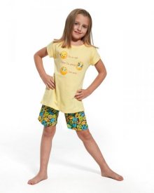 Cornette Kids Girl 787/58 Smile Dívčí pyžamo 86-92 žlutá