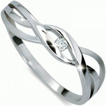 Danfil Jemný prsten s diamantem DF1843b 49 mm