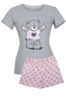 Muzzy Medvídek ve svetříku 4420 Dámské pyžamo L šedá