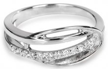 Silver Cat Stříbrný prsten s krystaly SC160 54 mm