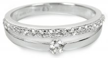 Silver Cat Stříbrný prsten s krystaly SC118 56 mm