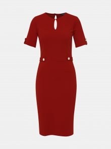 Červené pouzdrové šaty Dorothy Perkins