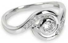Silver Cat Stříbrný prsten s krystaly SC112 54 mm