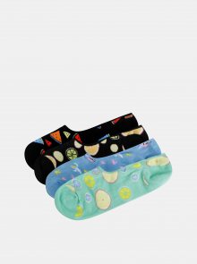 Sada čtyř párů barevných vzorovaných nízkých ponožek Jack & Jones Fruit 