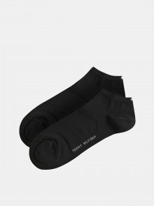 Sada dvou párů dámských nízkých ponožek v černé barvě Tommy Hilfiger