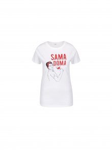 Bílé dámské tričko ZOOT Originál Sama doma