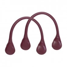 O bag vínová/bordová krátká koženková držadla Vino