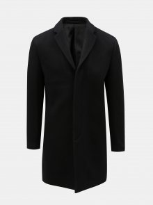 Černý vlněný kabát Selected Homme