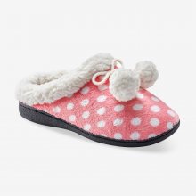 Blancheporte Fleecové pantofle s potiskem růžová 36