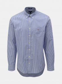 Bílo-modrá pánská pruhovaná regular fit košile GANT