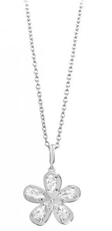 Silver Cat Roztomilý stříbrný náhrdelník se zirkony SC300 ( řetízek, přívěsek )