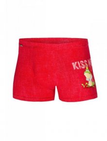 Cornette 010/55 Kiss Me valentýnské Pánské boxerky L červená