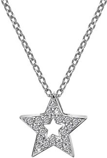 Hot Diamonds Stříbrný náhrdelník s hvězdičkou Micro Bliss DP697 (řetízek, přívěsek)