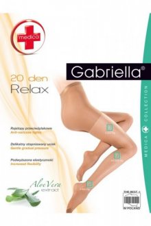 Gabriella relax medica 20 den béžové Punčochové kalhoty 2 béžová