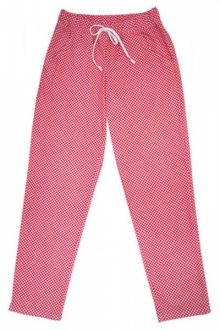 Babella 3083 červené Dámské pyžamové kalhoty L červená