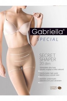 Gabriella 717 secret shaper 20 den béžové Punčochové kalhoty 4 béžová