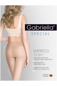 Gabriella 635 impress 15 den beige Punčochové kalhoty 4 béžová
