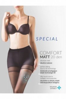 Gabriella 479 comfort matt 20 den béžové Punčochové kalhoty 3 béžová