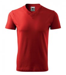 Tričko V-neck - Červená | L