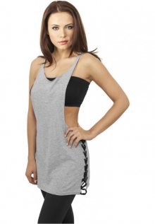Urban Classics Ladies Side Knotted Loose Tank gry/blk - L