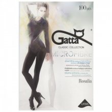 Gatta rosalia microfibra 100 den plus grafitové Punčochové kalhoty 5 grafitová (tmavě šedá)