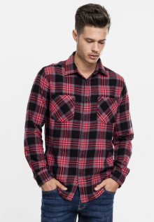Urban Classics Checked Flanell Shirt 3 blk/gry/red - S