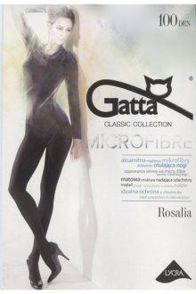 Gatta rosalia microfibre 100 den grafitové Punčochové kalhoty 3 grafitová (tmavě šedá)