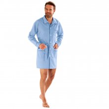 Blancheporte Prodloužený pyžamový kabátek neb.modrá 87/96 (M)