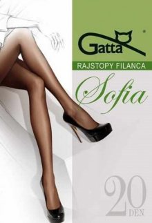 Gatta Sofia 20 den 5-XL, 3-Max Punčochové kalhoty 5-XL Mocca