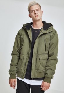 Urban Classics Hooded Cotton Jacket darkolive - S