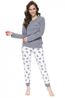 Dn-nightwear PM.9733 Dámské pyžamo S dark grey