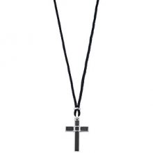 Morellato Ocelový náhrdelník Křížek Rocce SALS04
