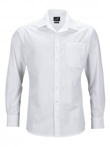 Pánská košile s dlouhým rukávem JN642 - Bílá | XL