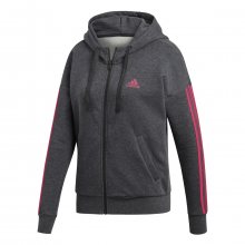 adidas Ess 3S Fz Hd šedá XS