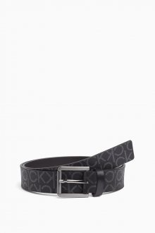Calvin Klein černý kožený pásek Seasonal Mono Belt - 90