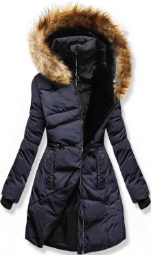 MODOVO Dámská zimní bunda s kapucí M11 tmavě modrá