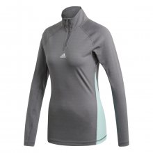 adidas W Lin 1/4 Zip šedá S