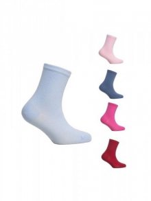 Wola Hladký dětské  W24000 2-6 lat Ponožky 21-23 pink/odstín růžové