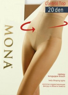 Mona Control Top 20 Punčochové kalhoty 2-S Antilope (Odstín světle béžové)
