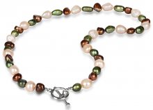 JwL Luxury Pearls Náhrdelník z pravých multibarevných perel JL0367
