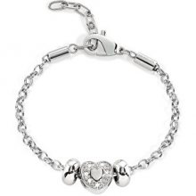 Morellato Ocelový náramek Drops Heart SCZ169